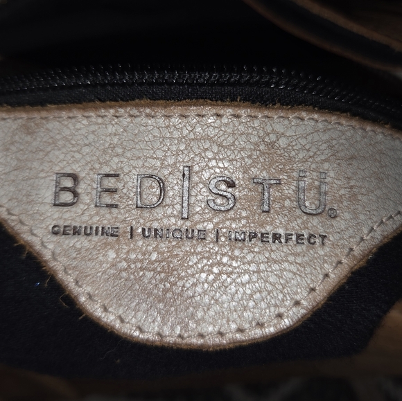 Bed Stu Rockababy Leather Purse Cashew Rustic Nectar Lux - Picture 5 of 16